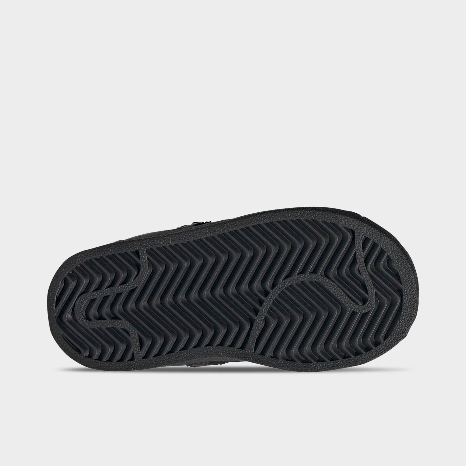 Kids' Toddler adidas Originals Superstar Casual Shoes - Black/Black/Black - view 6