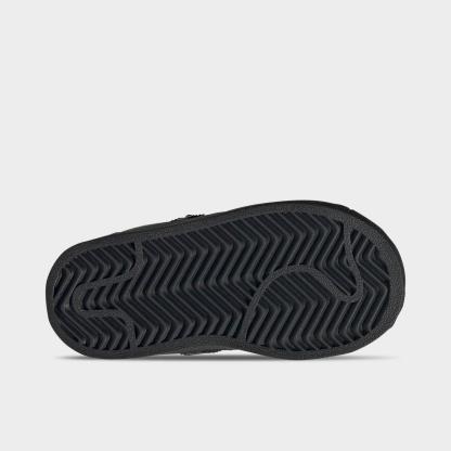Kids' Toddler adidas Originals Superstar Casual Shoes - Black/Black/Black - view 6