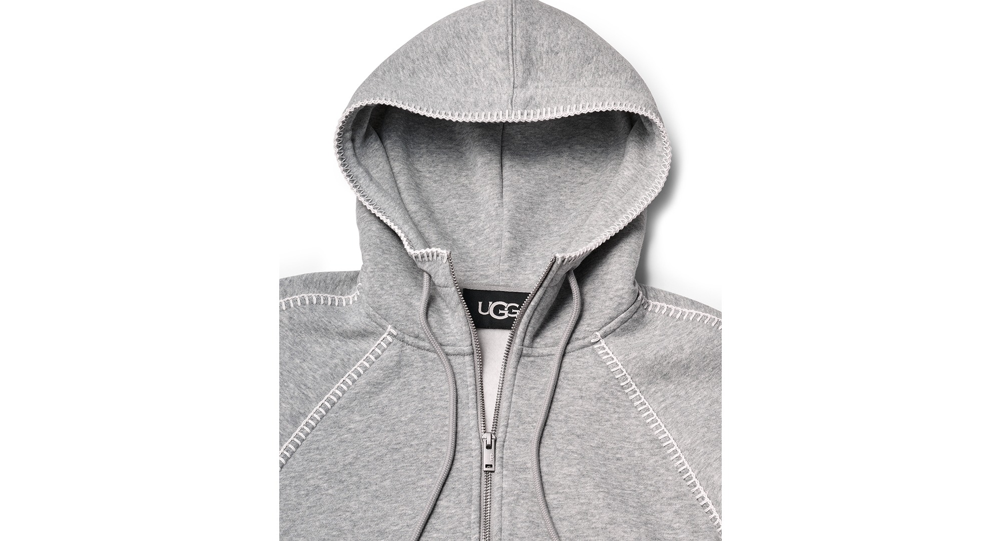 UGG Women's Classic Long-Sleeve Full-Zip Hoodie - Grey Heather