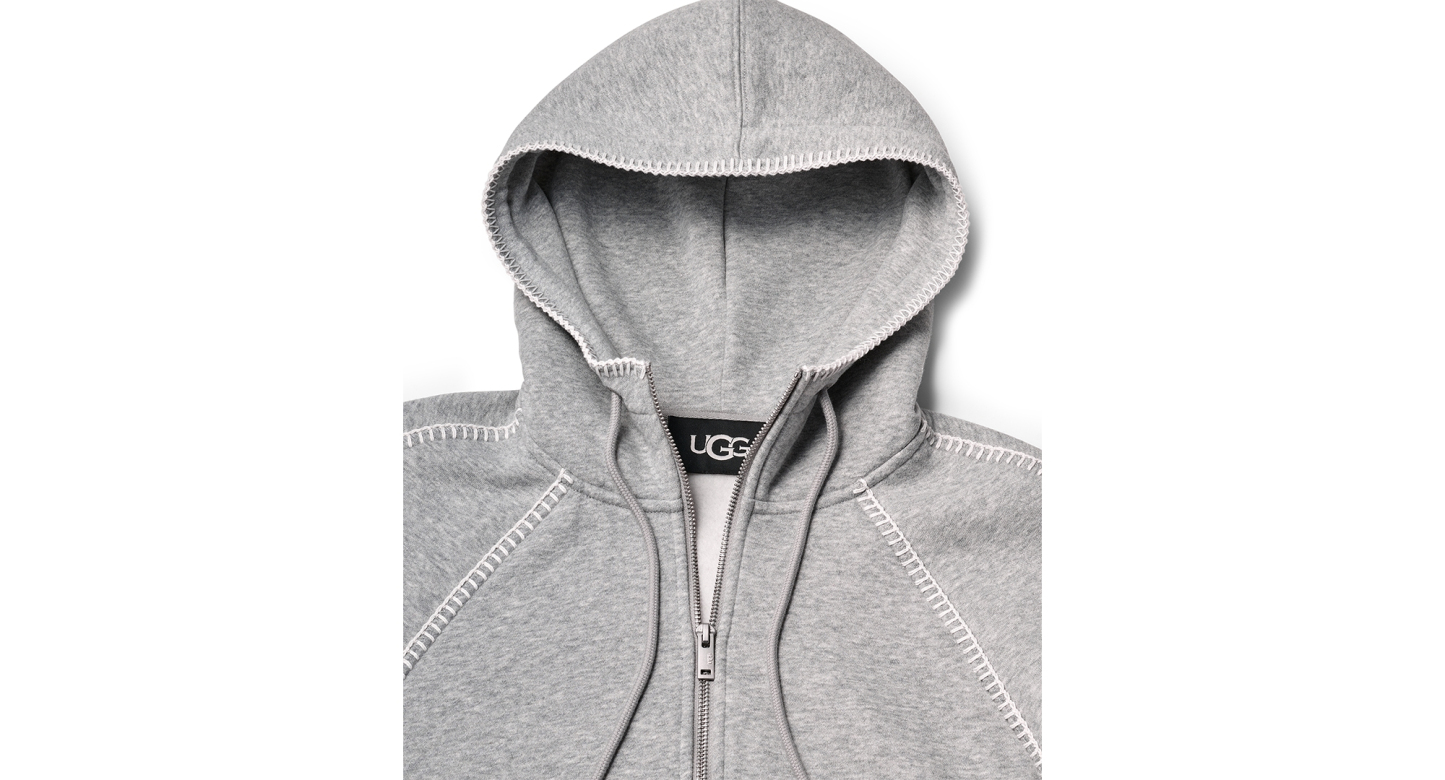 UGG Women's Classic Long-Sleeve Full-Zip Hoodie - Grey Heather