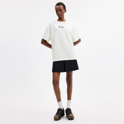Coach | Brain Dead Head T-Shirt In Organic Cotton - White - view 5