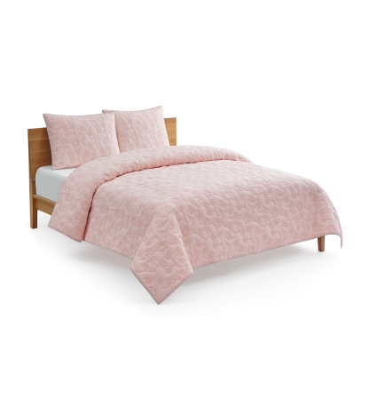 UGG® Botanic Lightweight 3-Piece Quilt Sets - Himalayan Salt, Cameo Rose