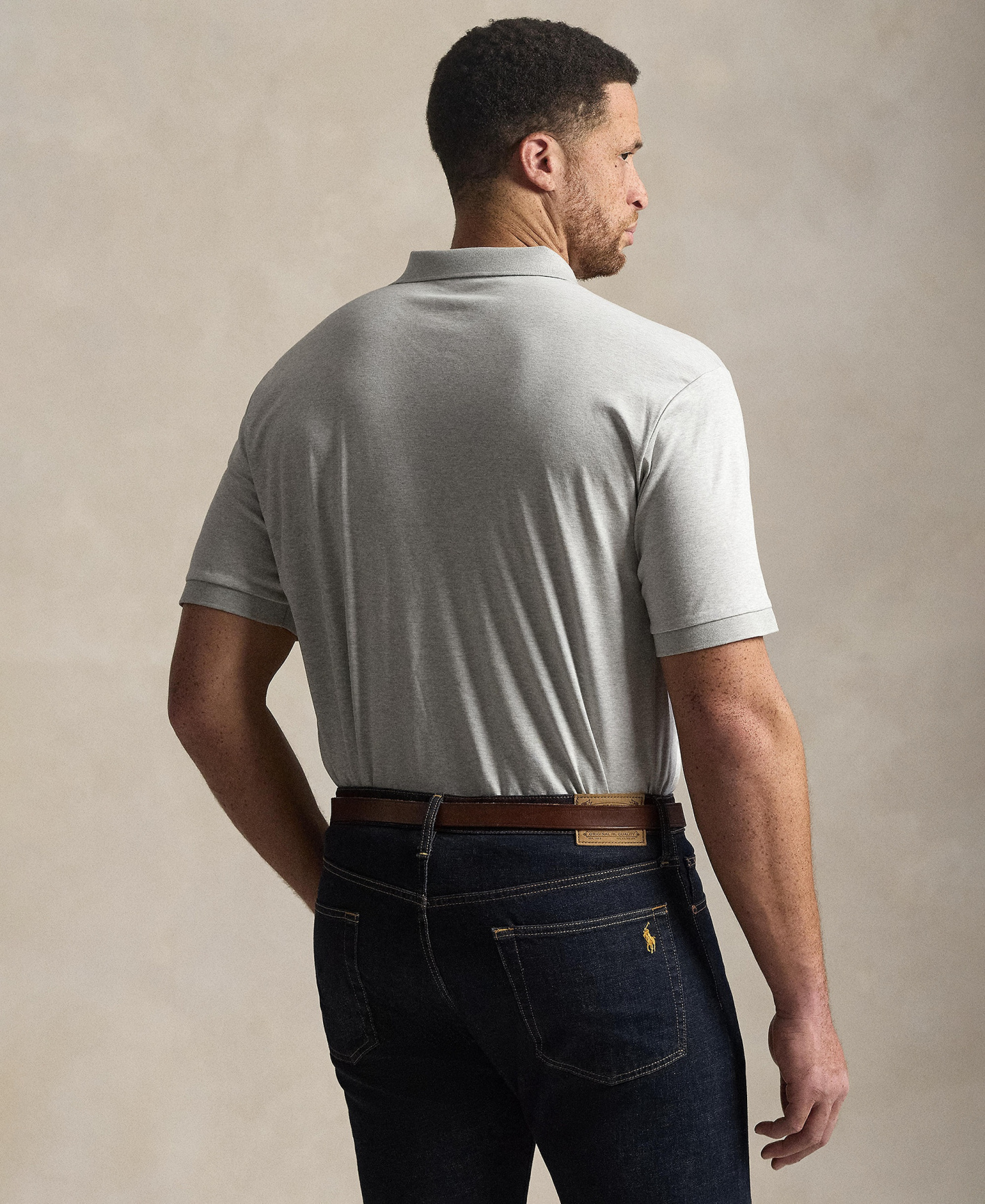 Polo Ralph Lauren Men's Big & Tall Solid Polo Shirt - Spring Heather