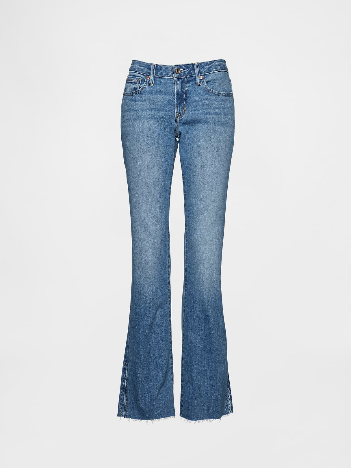 Low Rise Long & Lean Jeans - Medium wash blue