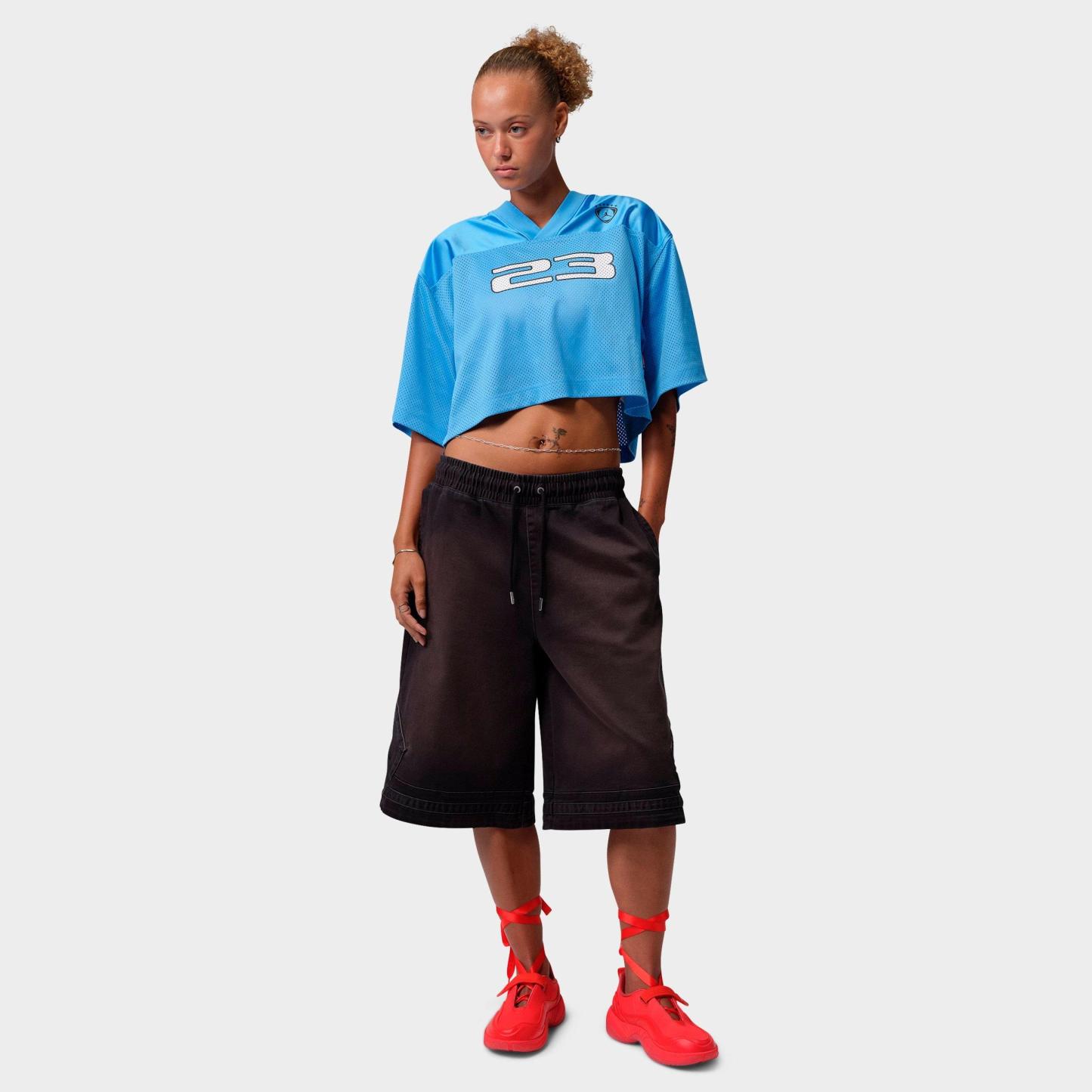 Women's Jordan Brooklyn Short-Sleeve Jersey Top - University Blue