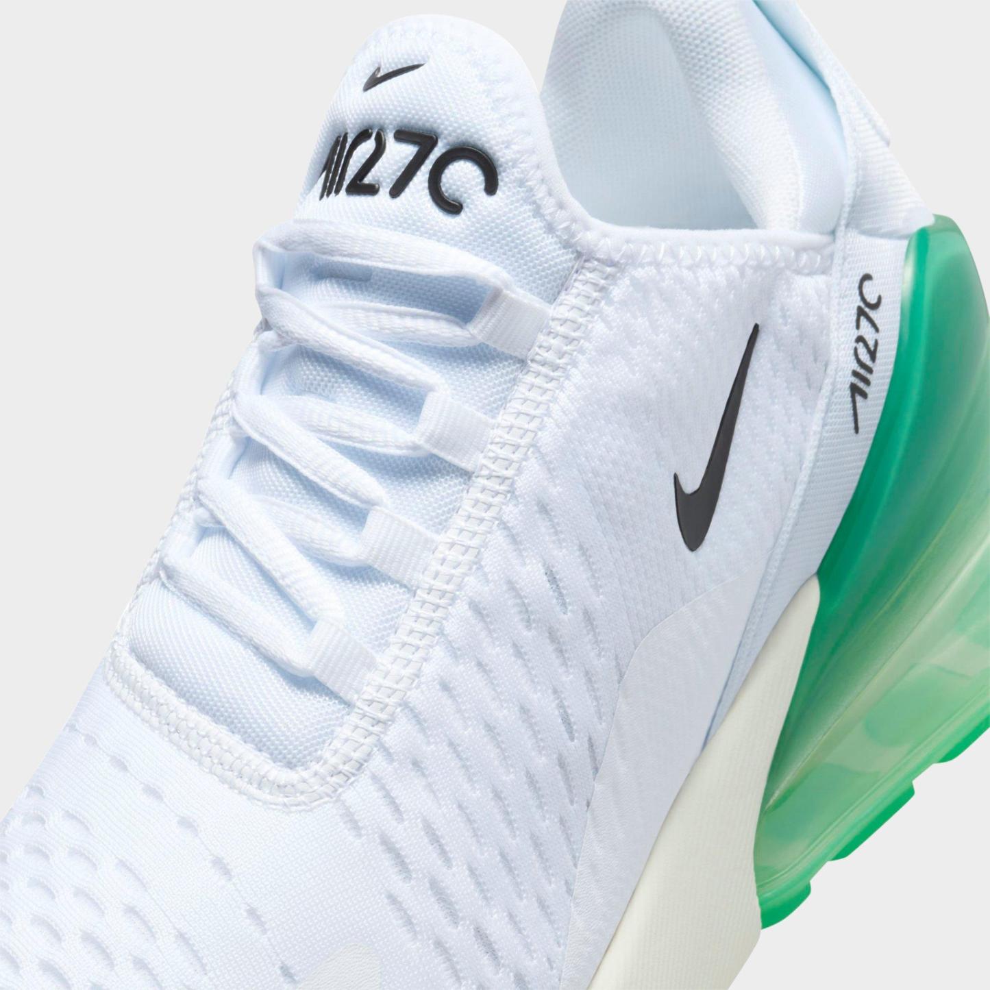 Women's Nithtke Air Max 270 Casual Shoes - Part 1 - White/Black/Summit White/Stadium Green - Detail shot