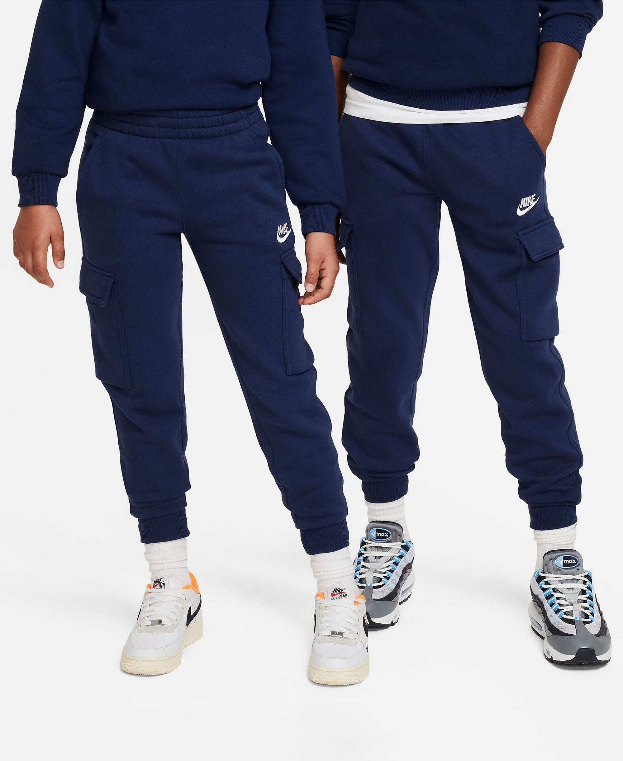 Nike Boys and Girls 8-10 Sportswear Club Fleece Cargo Pants - Midnight Navy