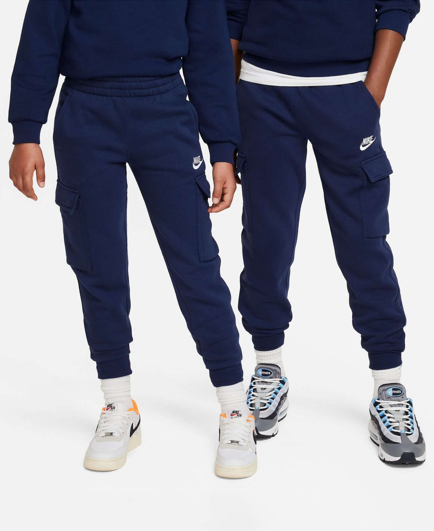 Nike Boys and Girls 8-10 Sportswear Club Fleece Cargo Pants - Midnight Navy