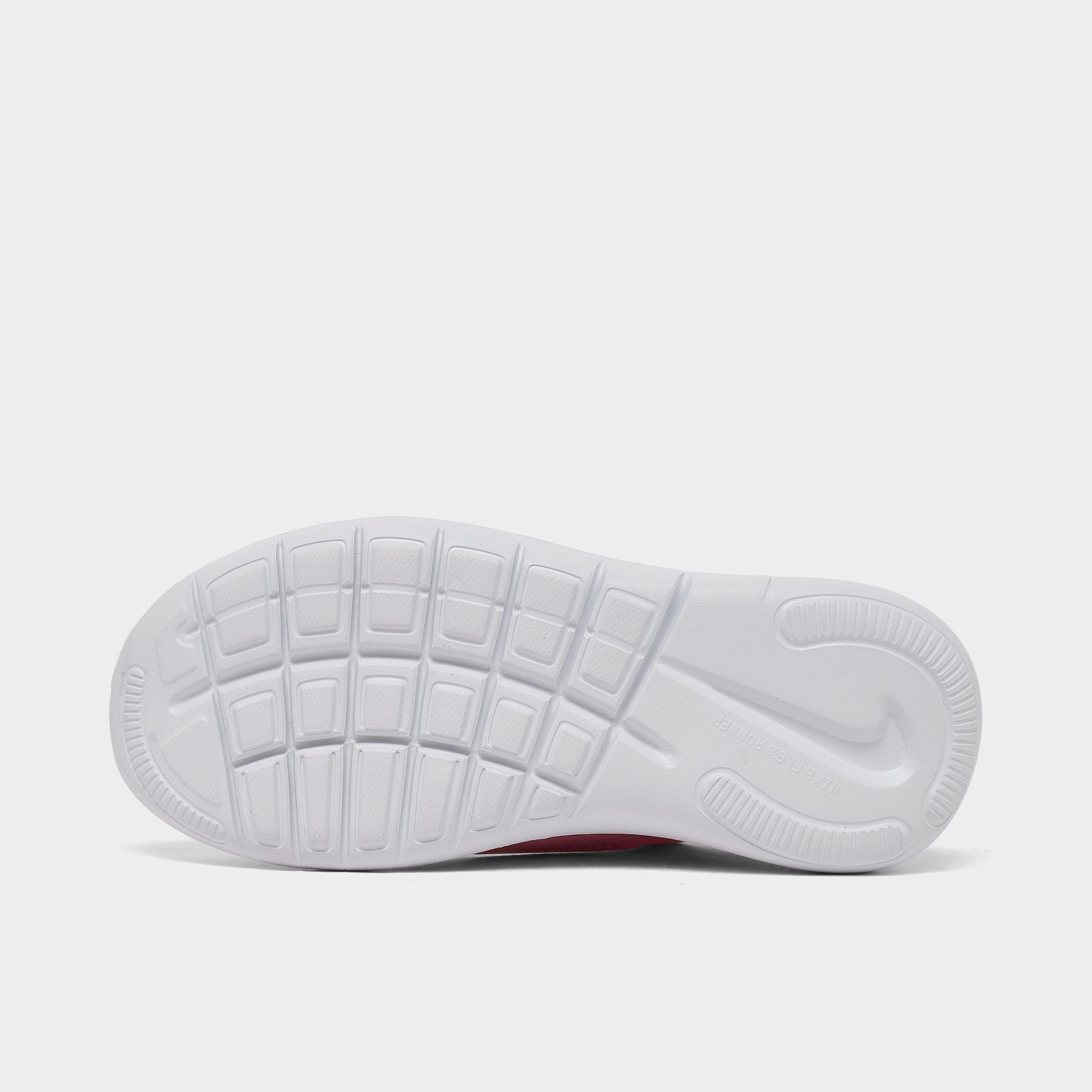 Little Kids' Nithtke Flex Runner 4 Running Shoes - Medium Soft Pink/Pink Foam/White/Medium Soft Pink - Bottom view