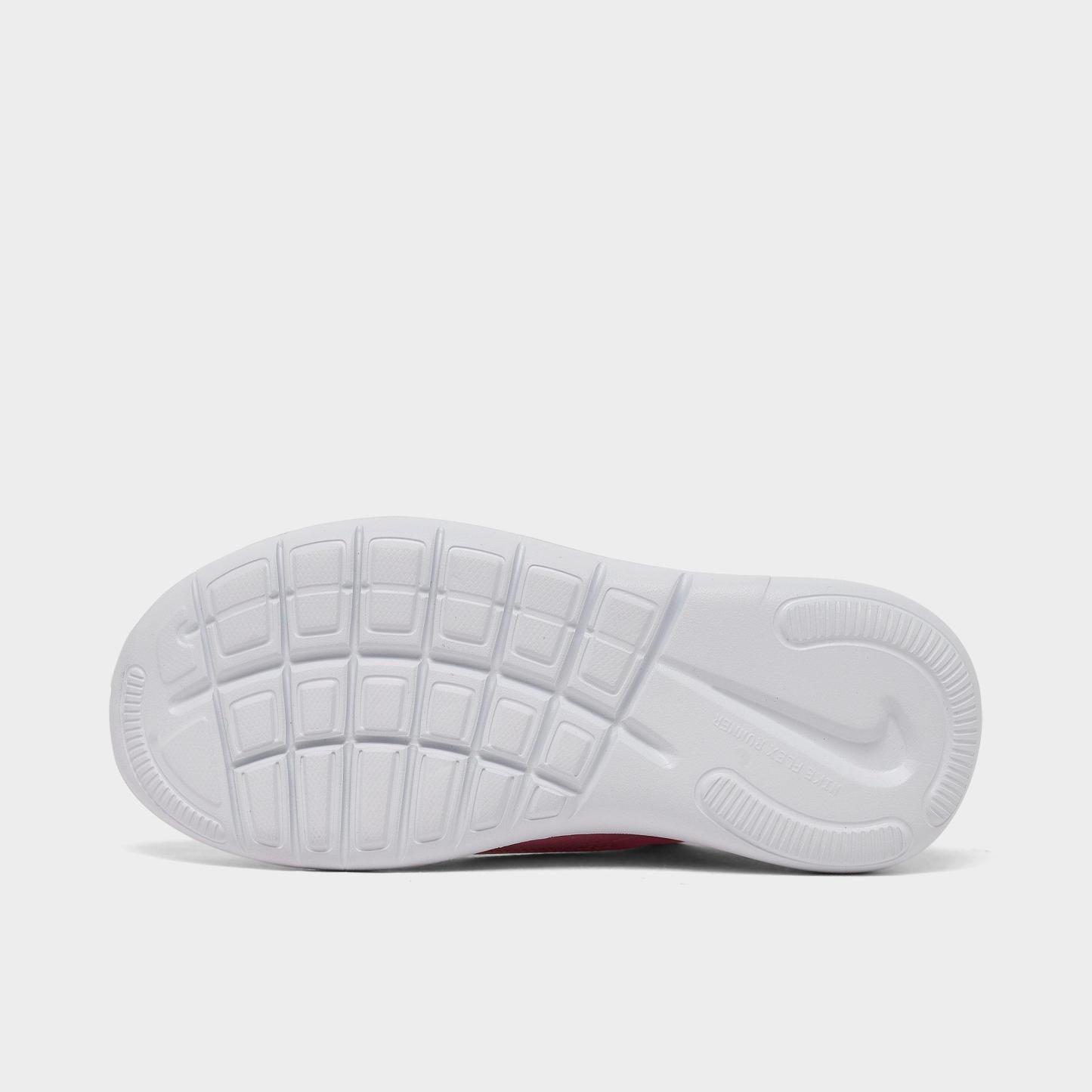 Little Kids' Nithtke Flex Runner 4 Running Shoes - Medium Soft Pink/Pink Foam/White/Medium Soft Pink - Bottom view
