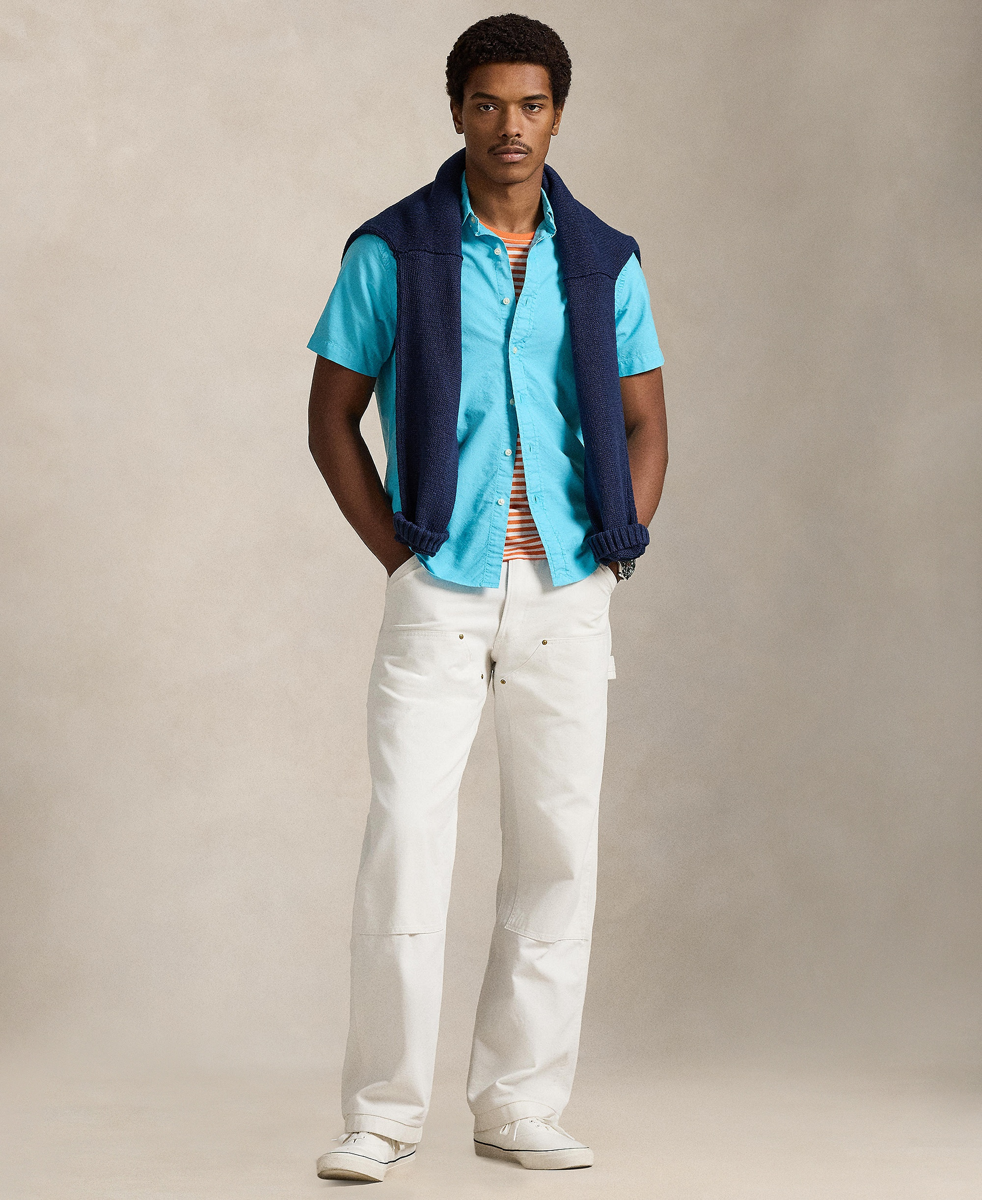 Polo Ralph Lauren Men's Garment-Dyed Oxford Shirt - Perfect Turquoise