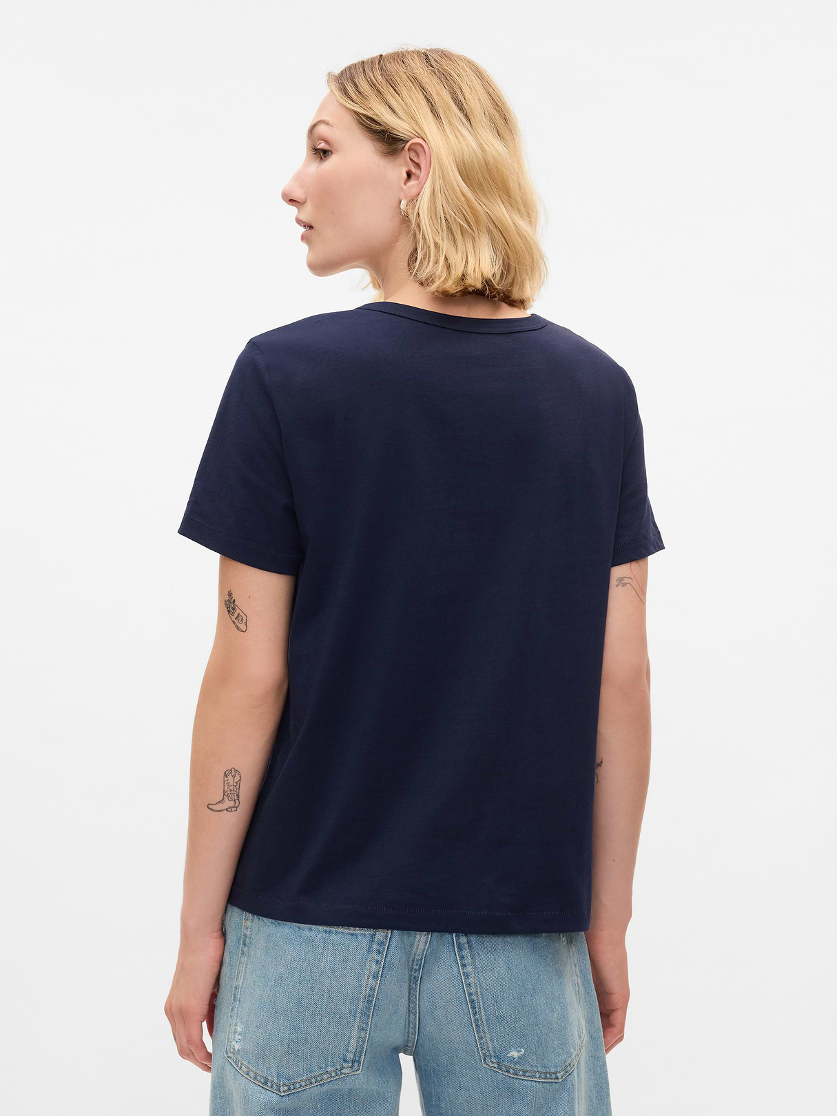 Organic Cotton VintageSoft T-Shirt - Deep navy blue
