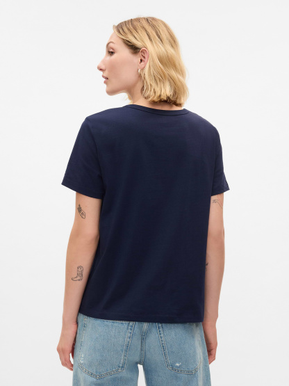 Organic Cotton VintageSoft T-Shirt - Deep navy blue