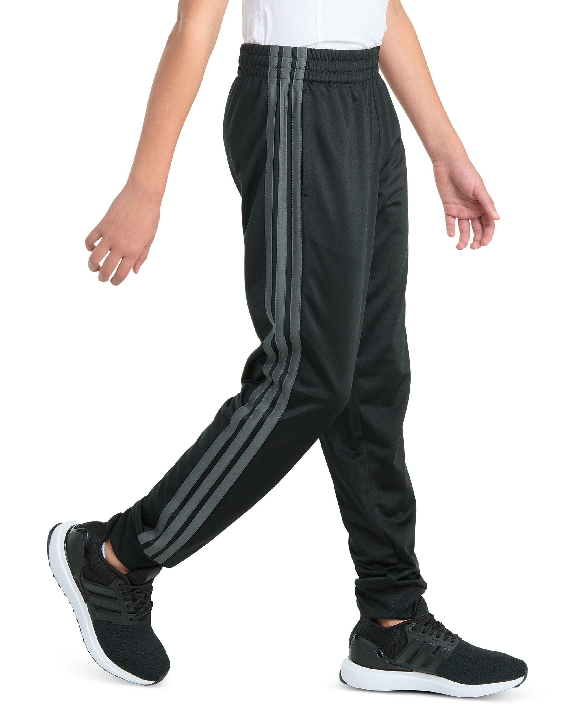 adidas Boys' 8-20 Pull-On Jogger Pant - Black/Gray