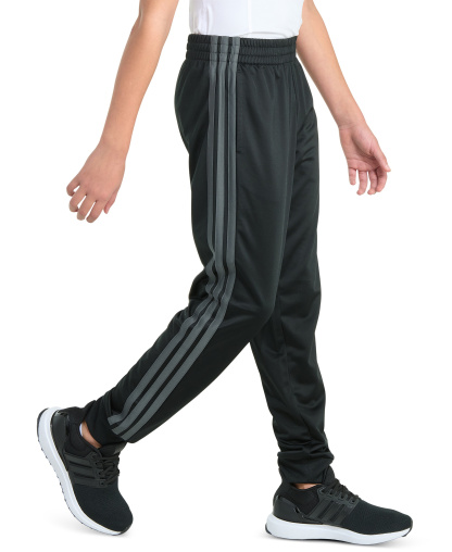 adidas Boys' 8-20 Pull-On Jogger Pant - Black/Gray