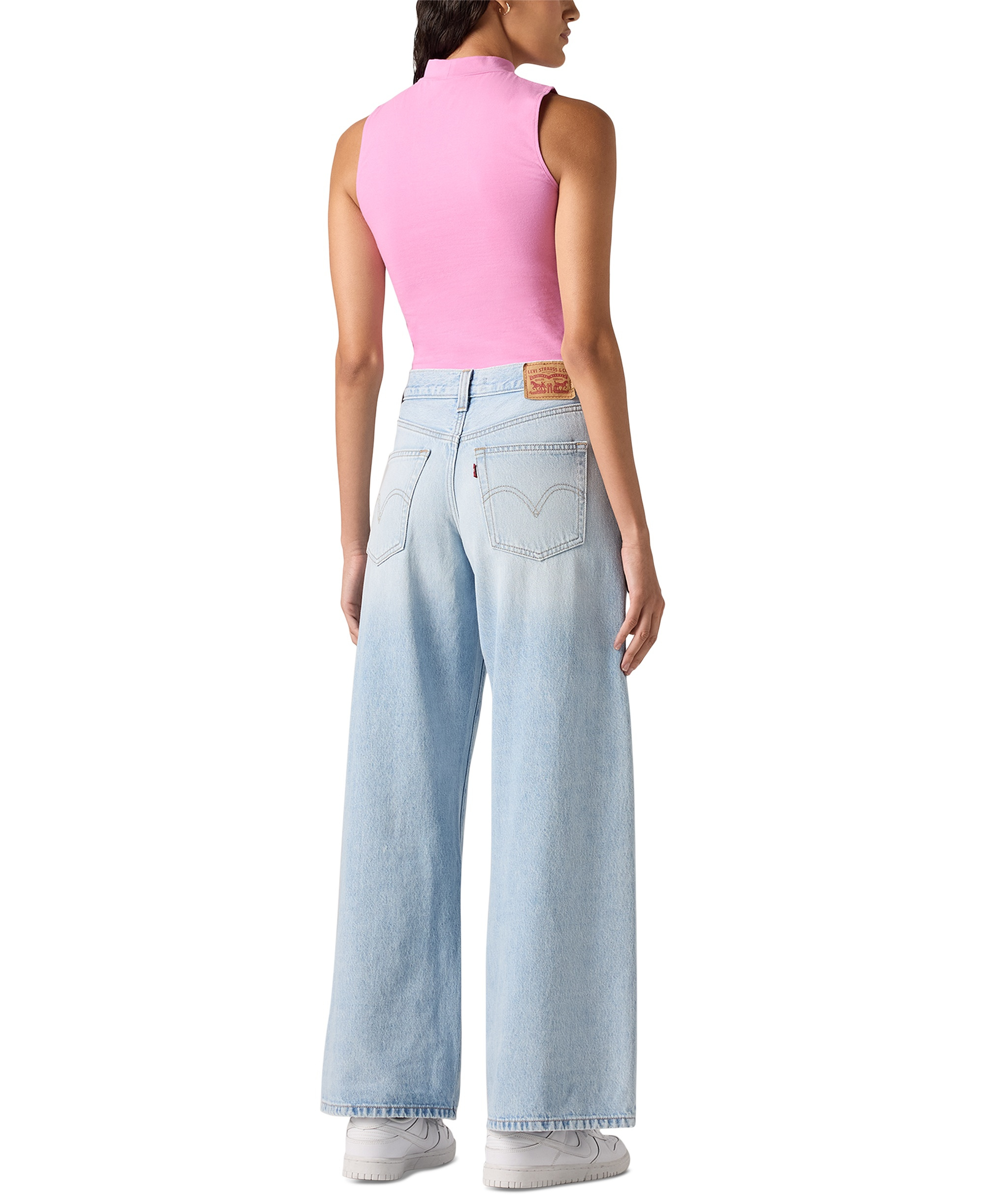 Levi's Women's '94 Baggy Wide-Leg Relaxed-Fit Denim Jeans - Abraided Art