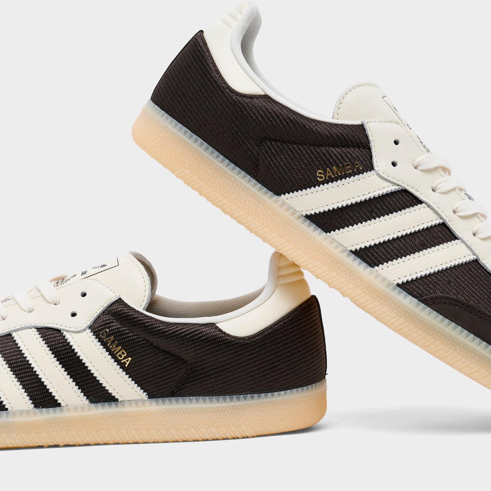 Men's adidas Originals Samba OG Nylon Casual Shoes - Aurora Coffee/Cream - view 3