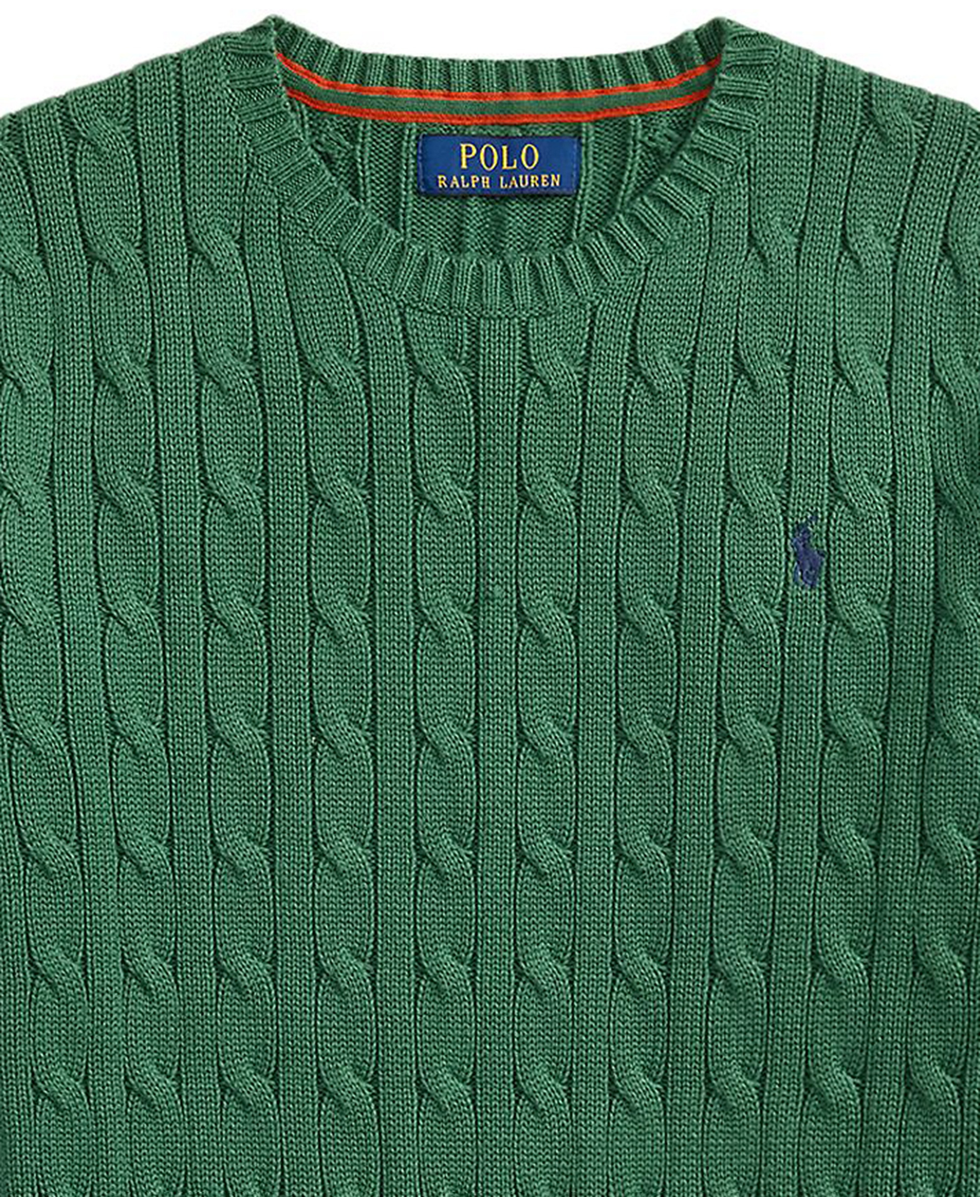 Polo Ralph Lauren Boys' 8-20 Cable-Knit Cotton Sweater - Verano Green