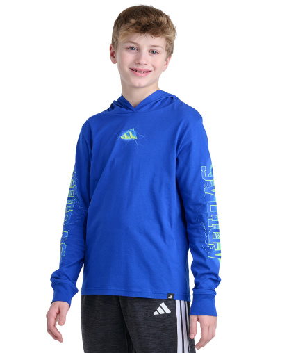 adidas Boys' 8-20 Long-Sleeve Hoodie - Team Royal Blue