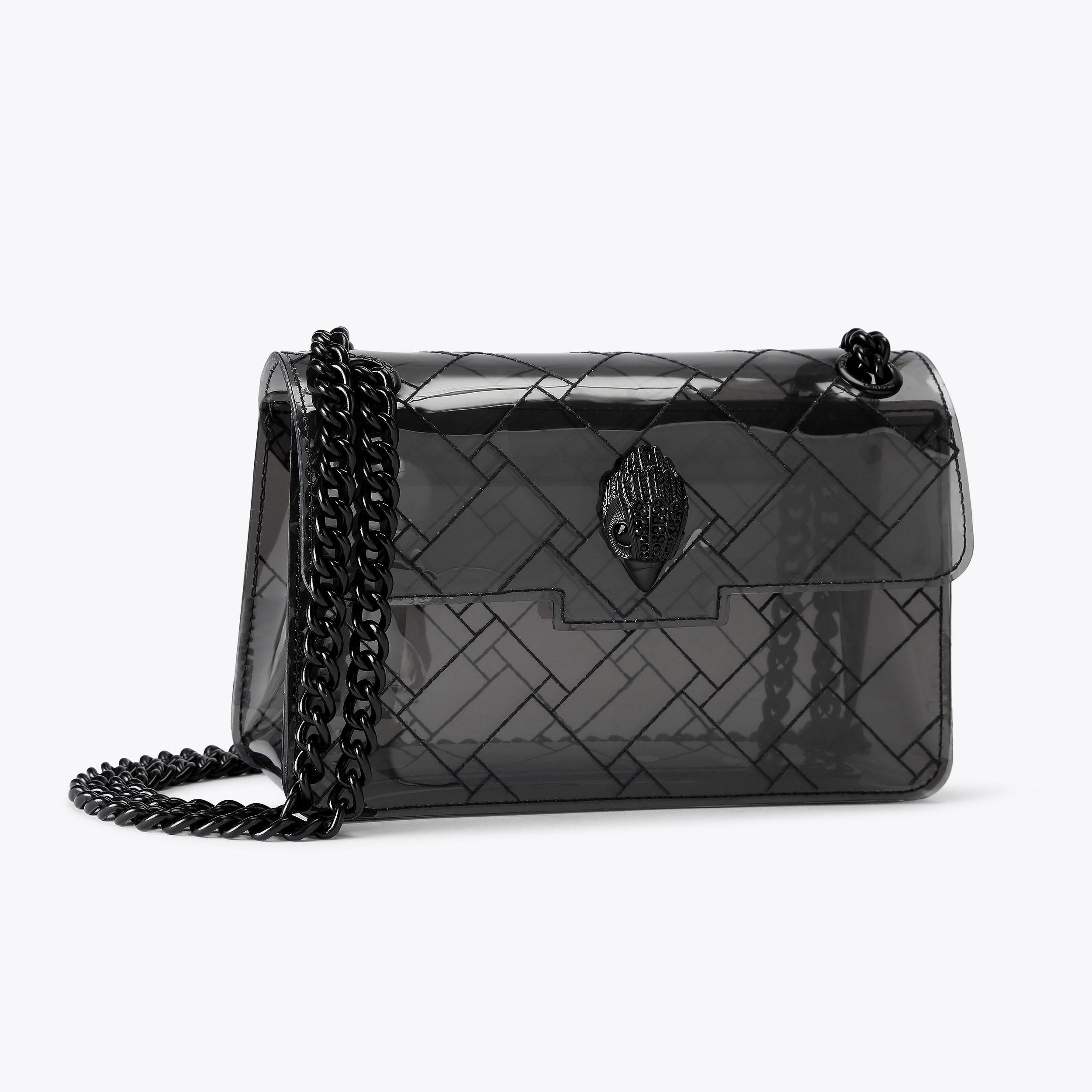 Kurt Geiger London Mini Vinyl Kensington Drench Bag - Black - view 3
