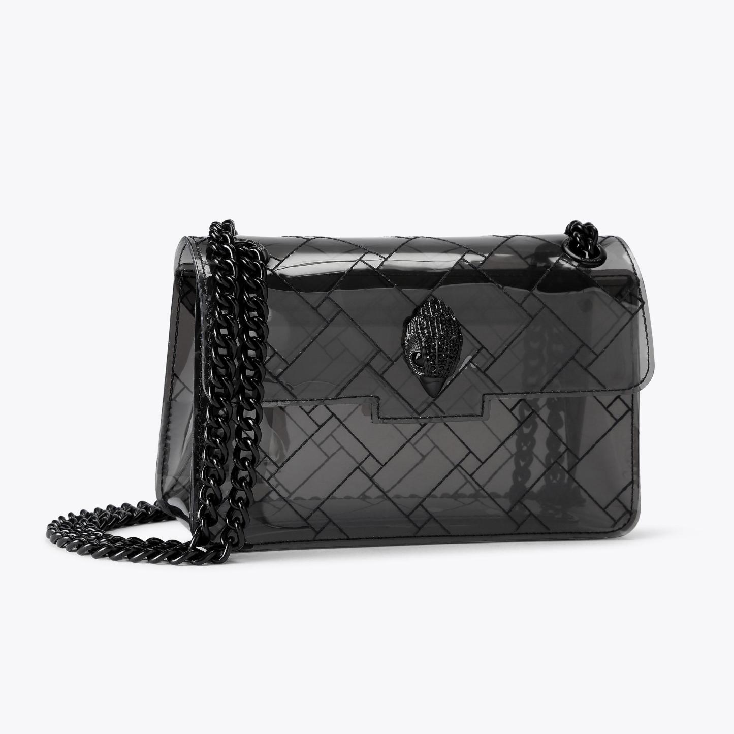 Kurt Geiger London Mini Vinyl Kensington Drench Bag - Black - view 3