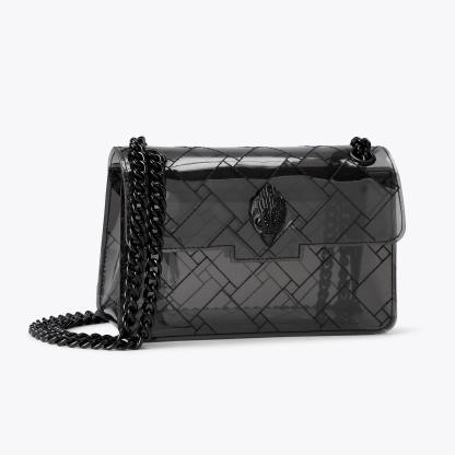 Kurt Geiger London Mini Vinyl Kensington Drench Bag - Black - view 3
