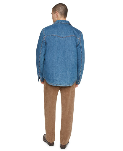 Levi's Men's Denim Filled Shacket - Medium Wash Denim