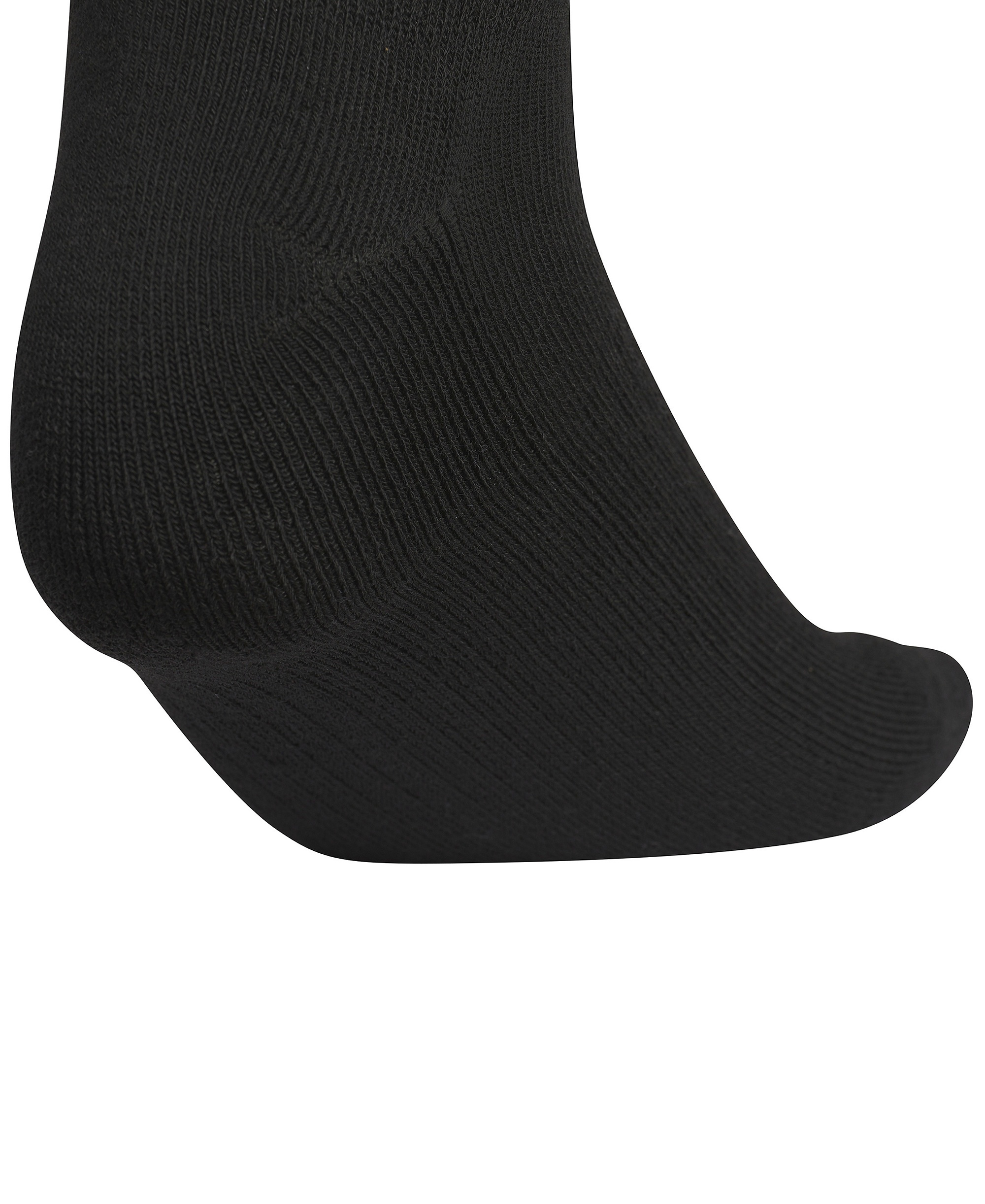 adidas Women's No Show Athletic Cushioned Socks, 6-Pack - Black/white
