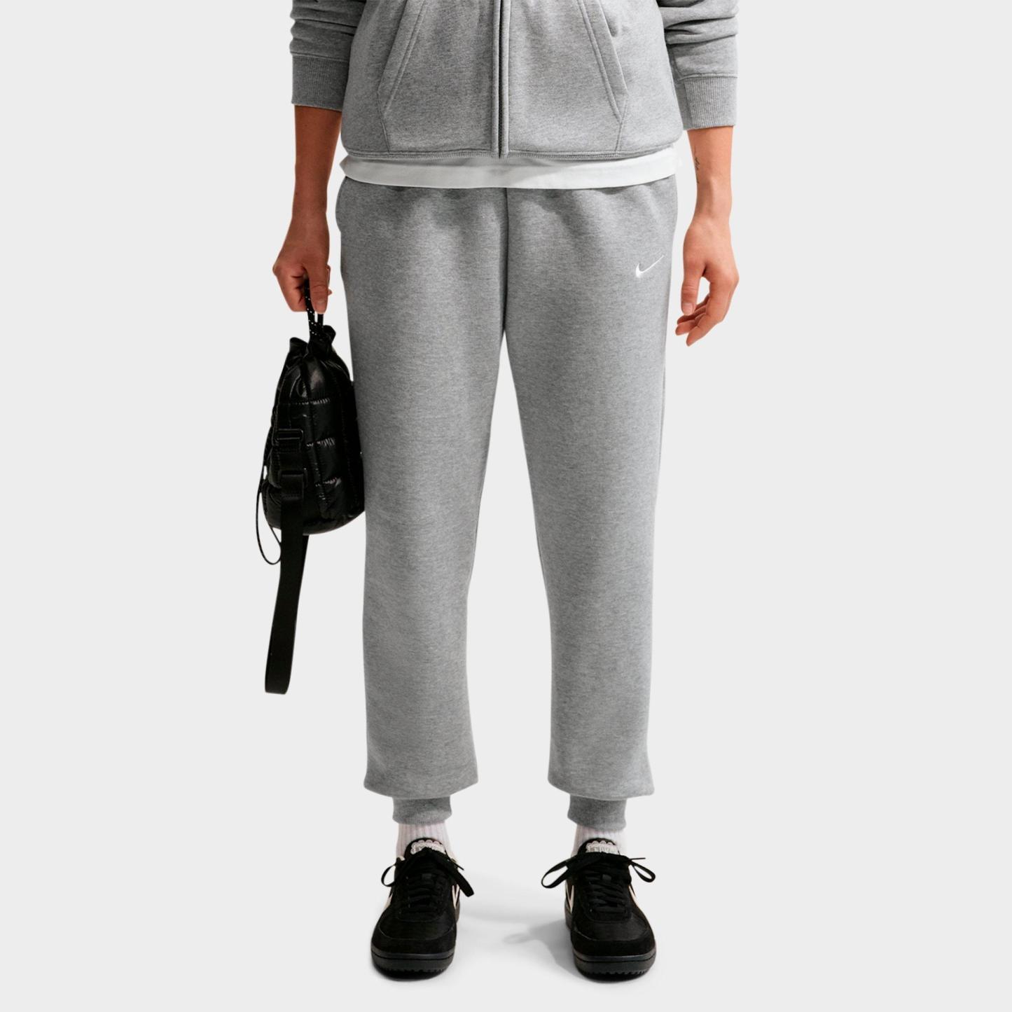 Women's Nithtke Studio Fleece Medium-Weight Mid-Rise Jogger Pants - Dark Grey Heather/Sail