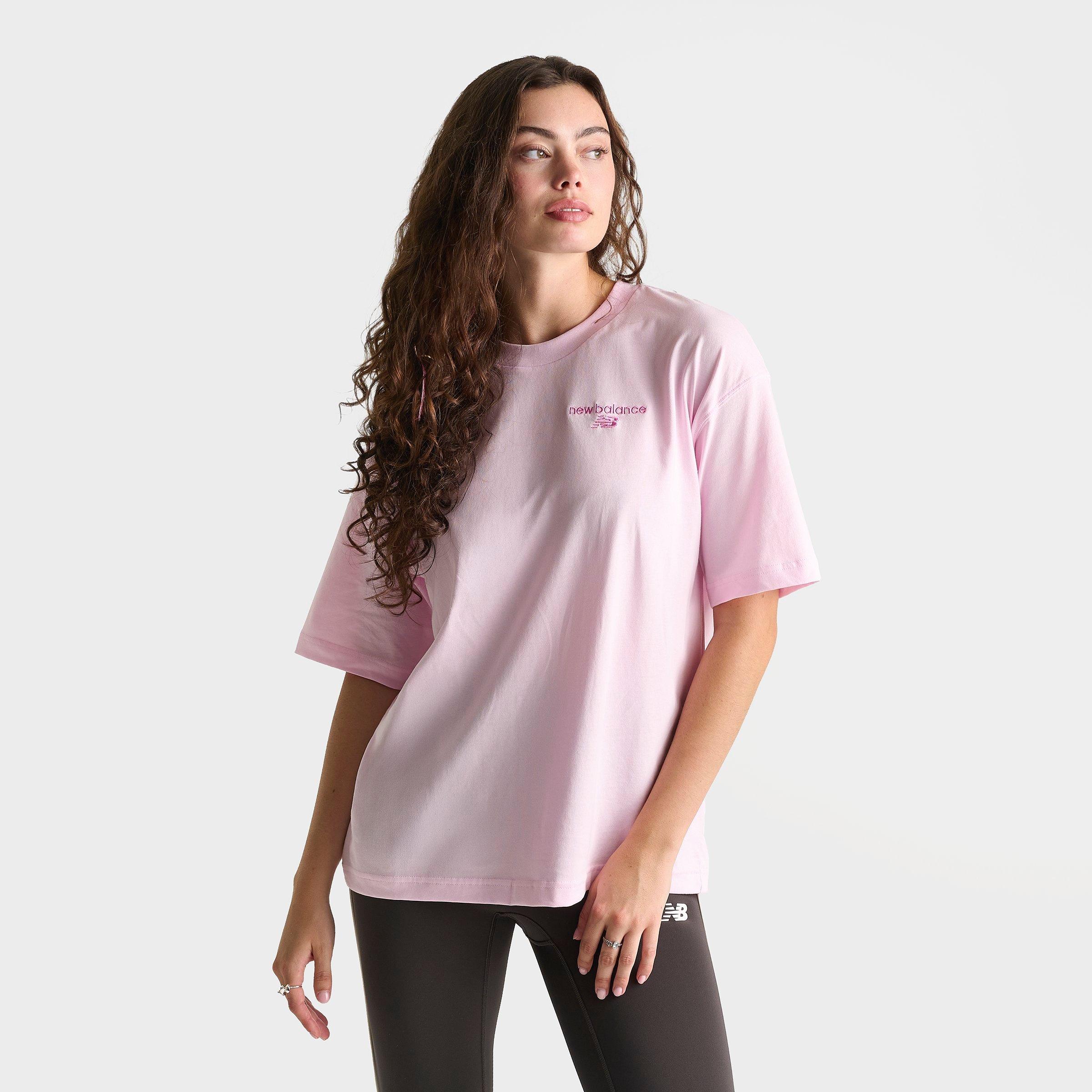 Women's New Balance 740 Playlist Boyfriend T-Shirt - Light Raspberry - view 3