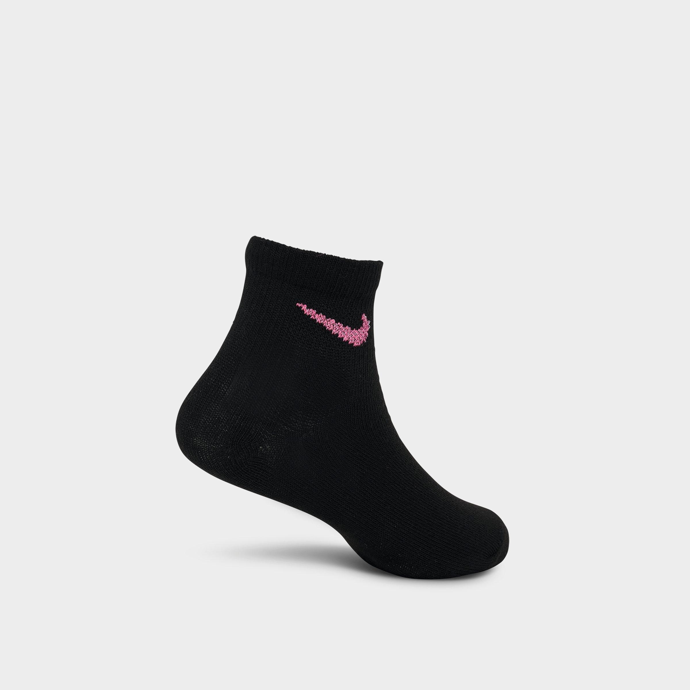 Little Kids' Nithtke Dri-FIT Ankle Socks (6-Pack) - Pink Pow