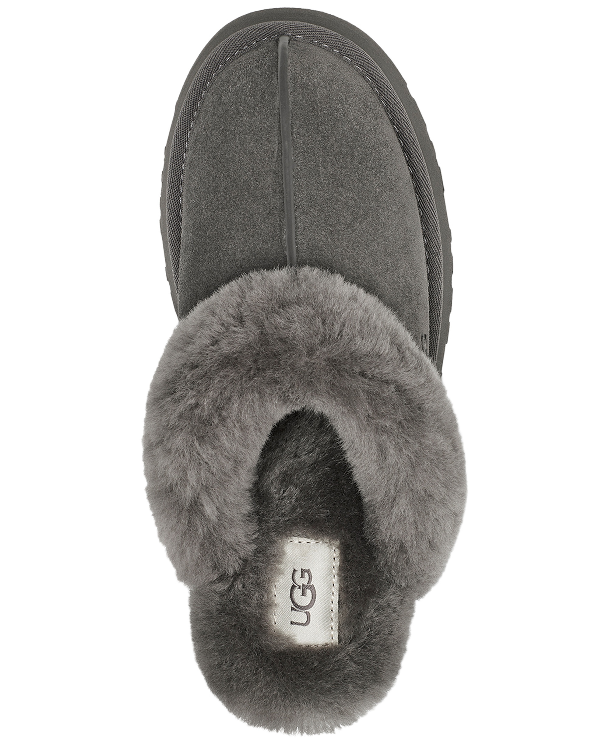 UGG® Women's Disquette Slip-On Clog Slippers - Charcoal