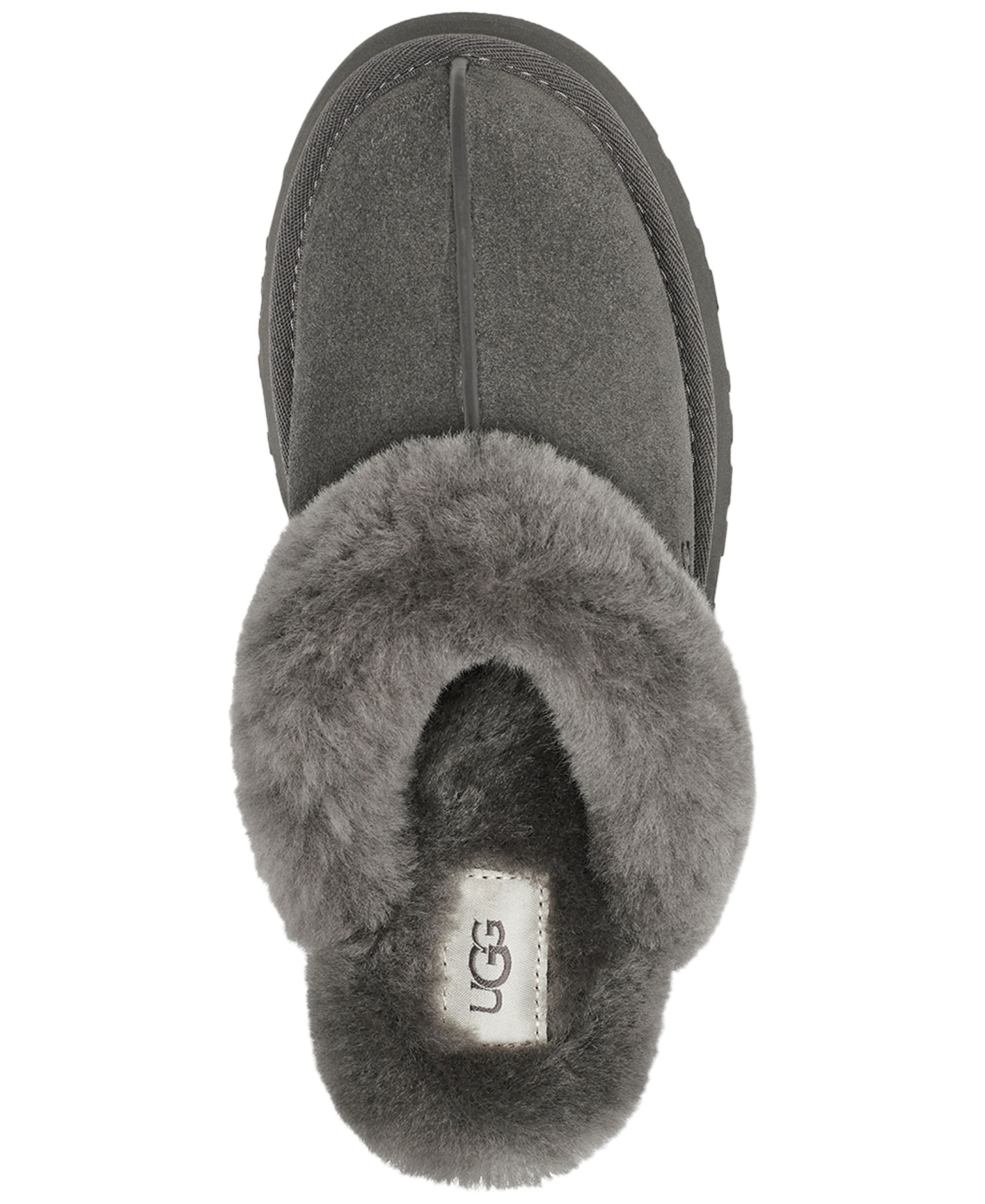 UGG® Women's Disquette Slip-On Clog Slippers - Charcoal