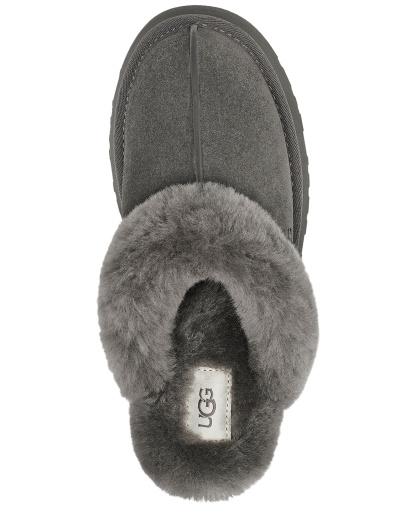 UGG® Women's Disquette Slip-On Clog Slippers - Charcoal