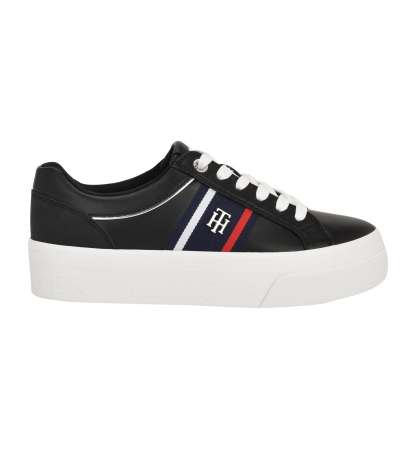 Tommy Hilfiger Women's Badria Logo Platform Sneakers - Black