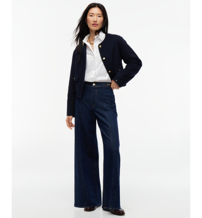 Tommy Hilfiger Women's Indie High-Rise Wide-Leg Jeans - Roy