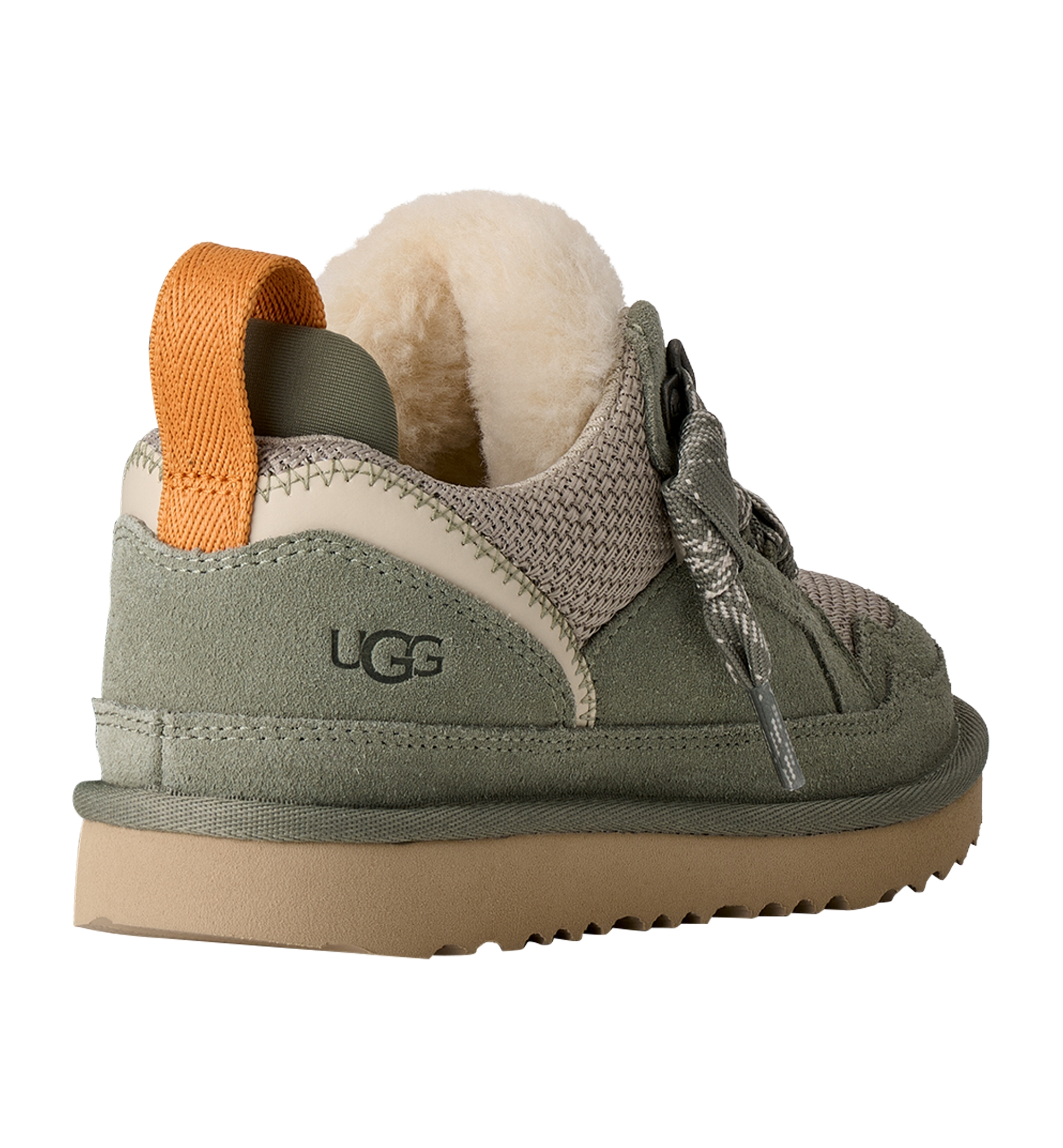 UGG® Kids' Lowmel Lace-Up Cozy Sneakers - Shaded Clover