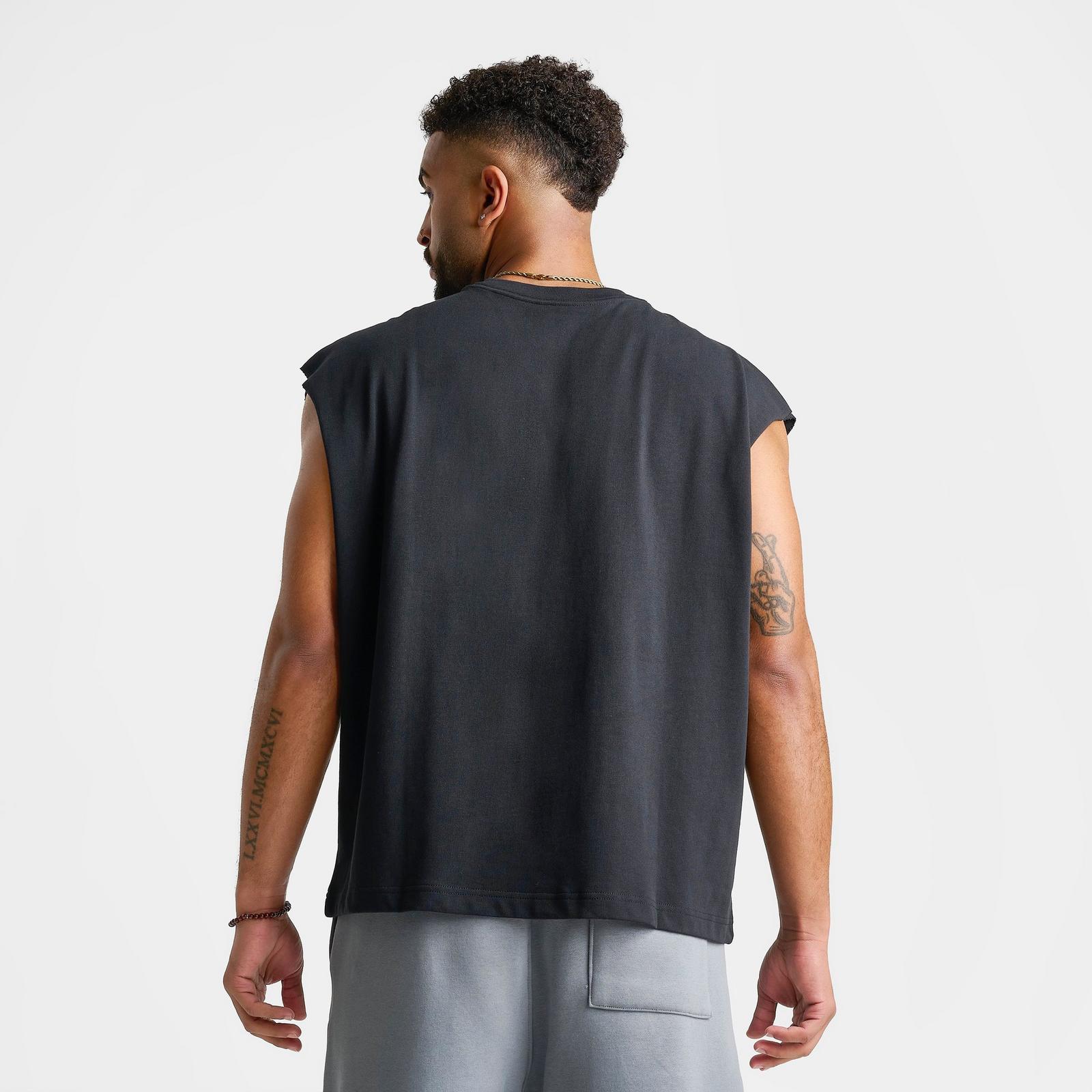 Men's Jordan Brooklyn Sleeveless Top - Black/Metallic Silver
