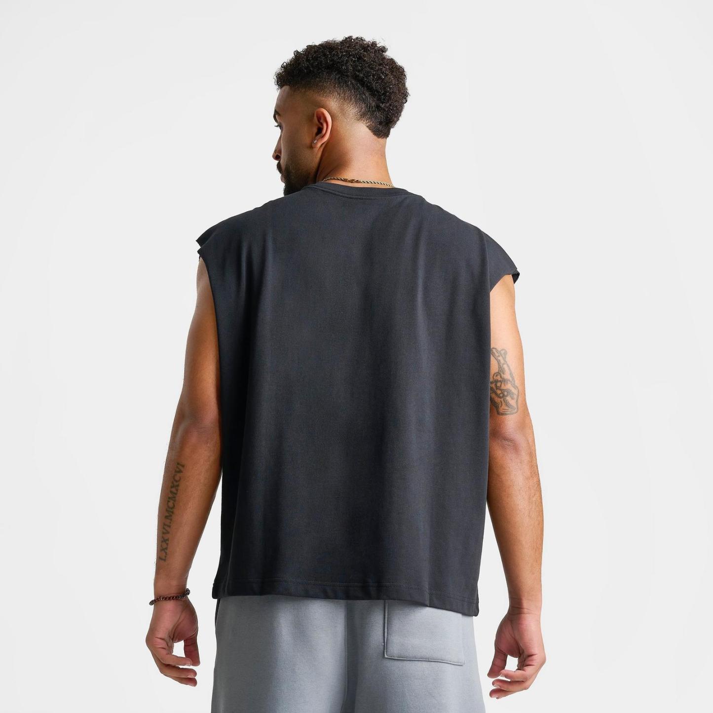 Men's Jordan Brooklyn Sleeveless Top - Black/Metallic Silver