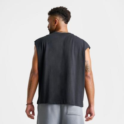 Men's Jordan Brooklyn Sleeveless Top - Black/Metallic Silver