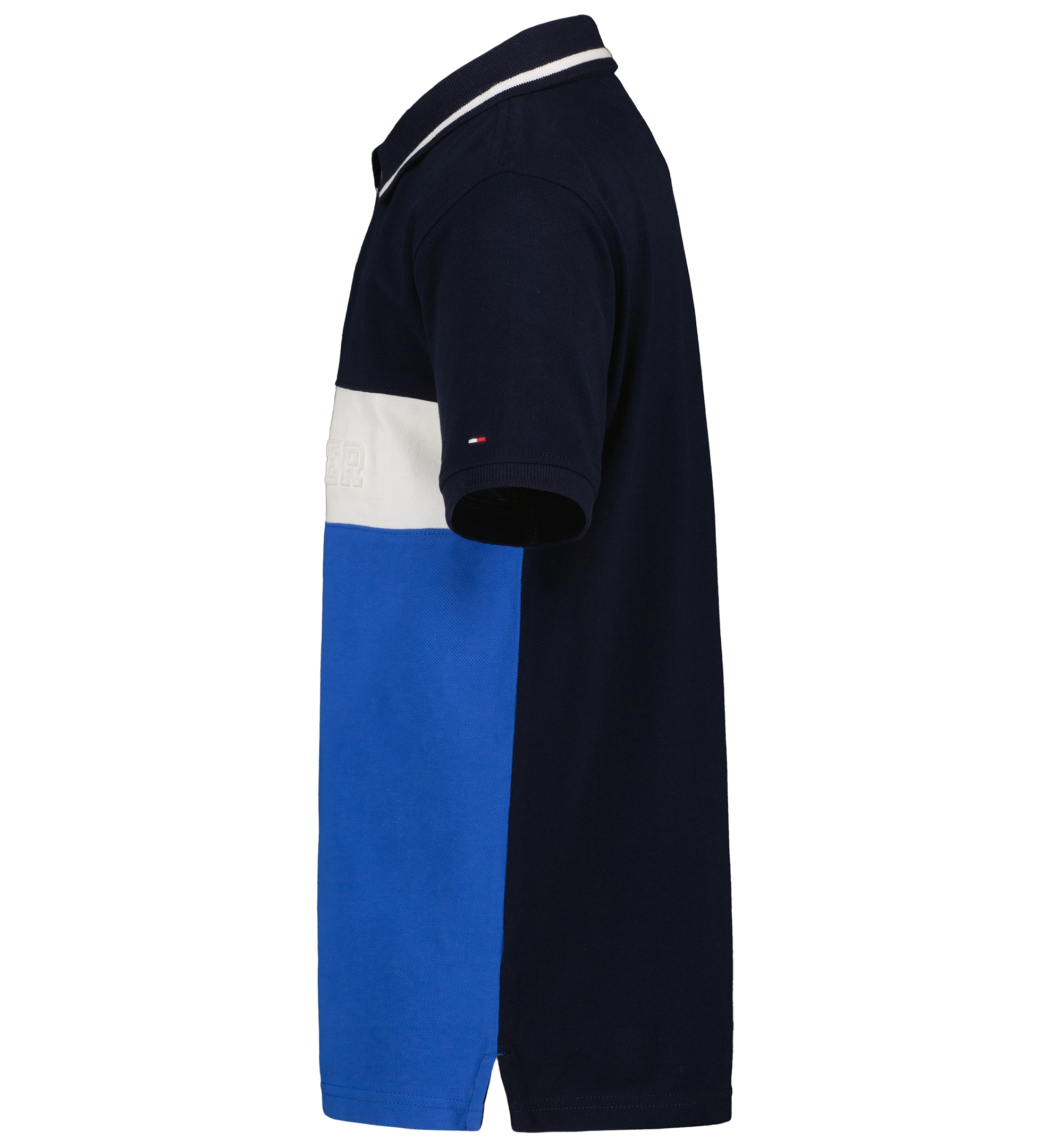 Tommy Hilfiger Boys' 8-20 Color-Blocked Logo Polo Shirt - Navy Blazer
