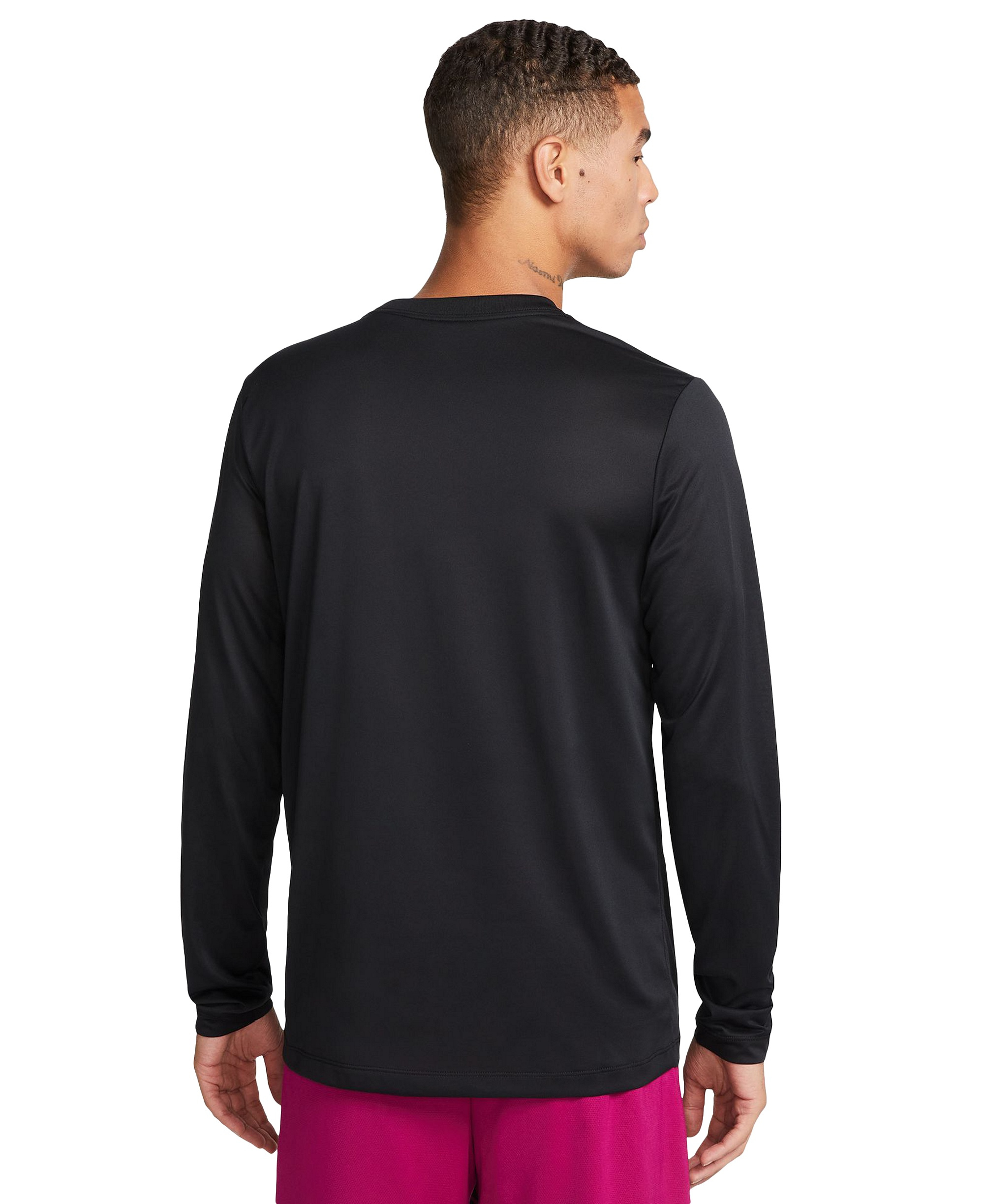 Nike Men's Legend Returns Crewneck T-Shirt - Black/mMatte Silver