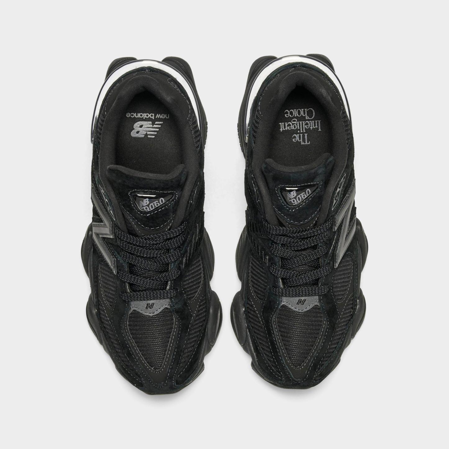 Women's New Balance 9060 Casual Shoes - Black/Black - view 5