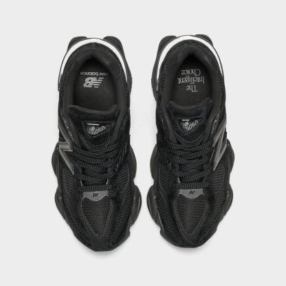 Women's New Balance 9060 Casual Shoes - Black/Black - view 5