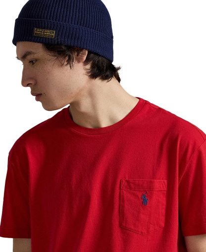 Polo Ralph Lauren Men's Classic-Fit Crewneck Pocket T-Shirt - Derby Blue Heather