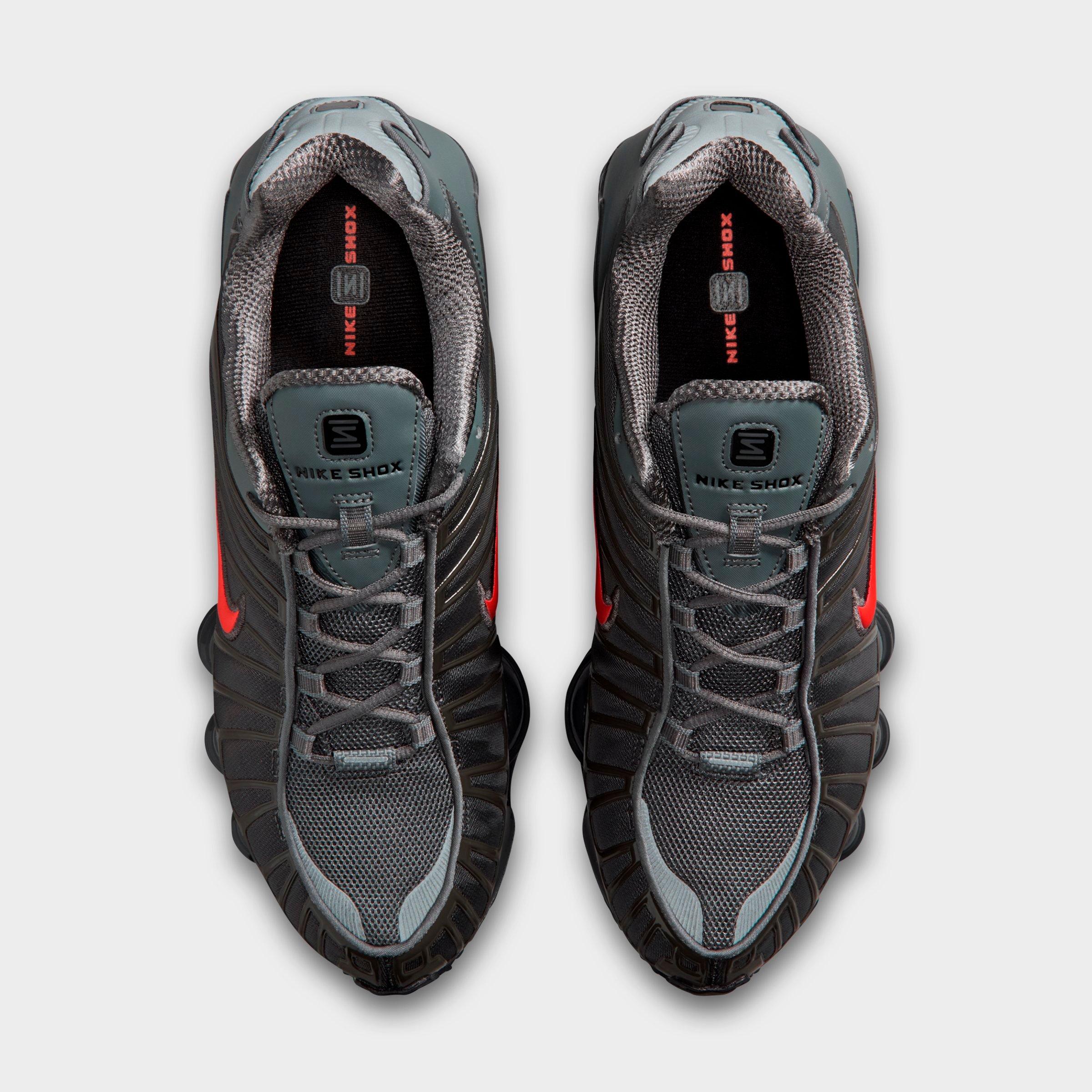 Men's Nithtke Shox TL Casual Shoes - Part 1 - Smoke Grey/Medium Ash/Anthracite/Bright Crimson - Top view