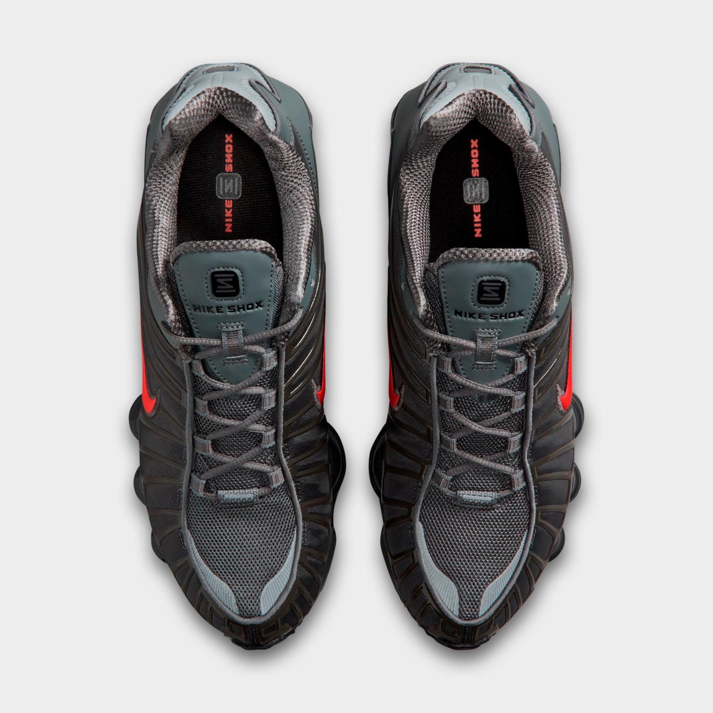 Men's Nithtke Shox TL Casual Shoes - Part 1 - Smoke Grey/Medium Ash/Anthracite/Bright Crimson - Top view