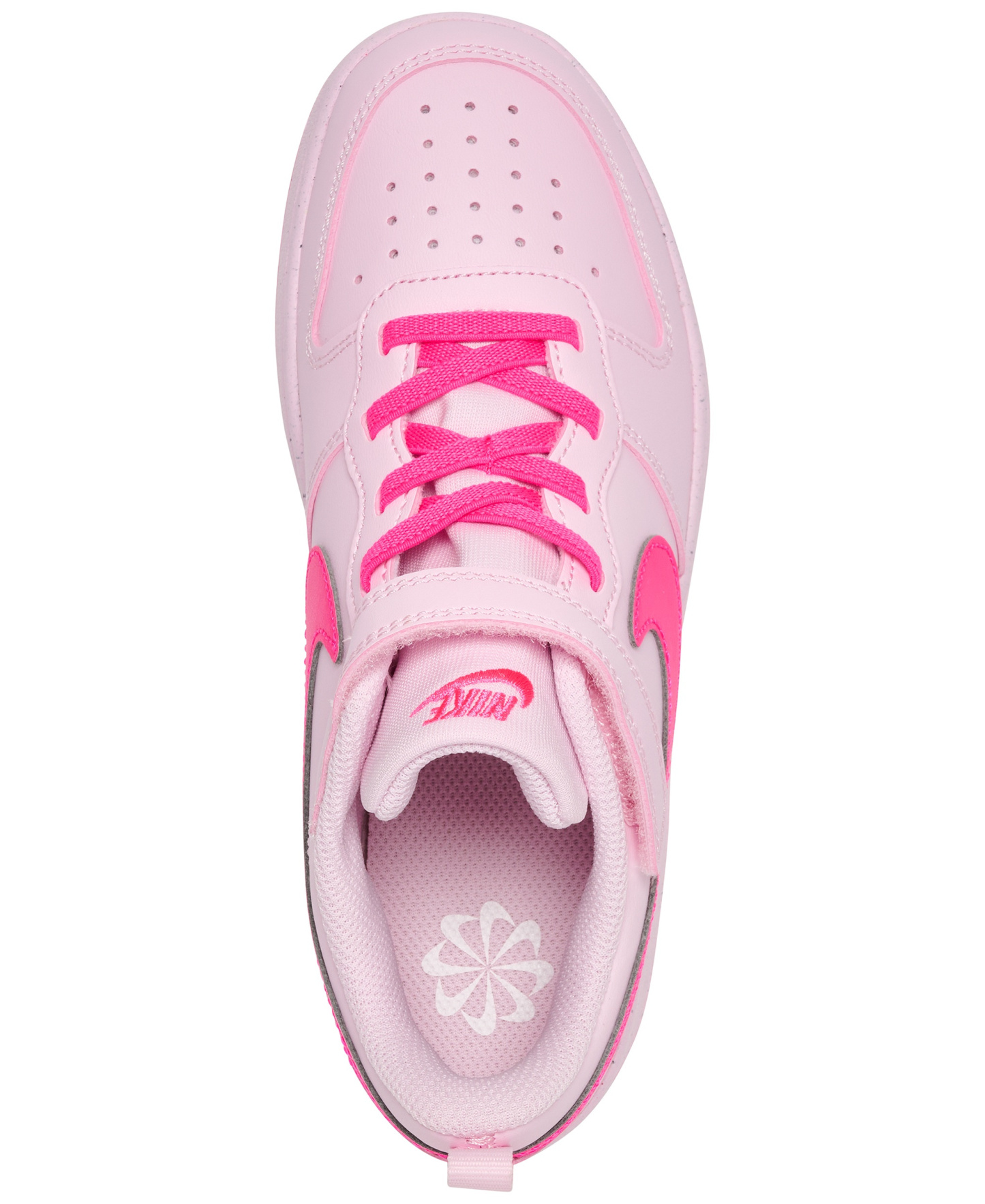Nike Little Kids Court Borough Low Recraft Fastening Strap Casual Sneakers from Finish Line - Pink
