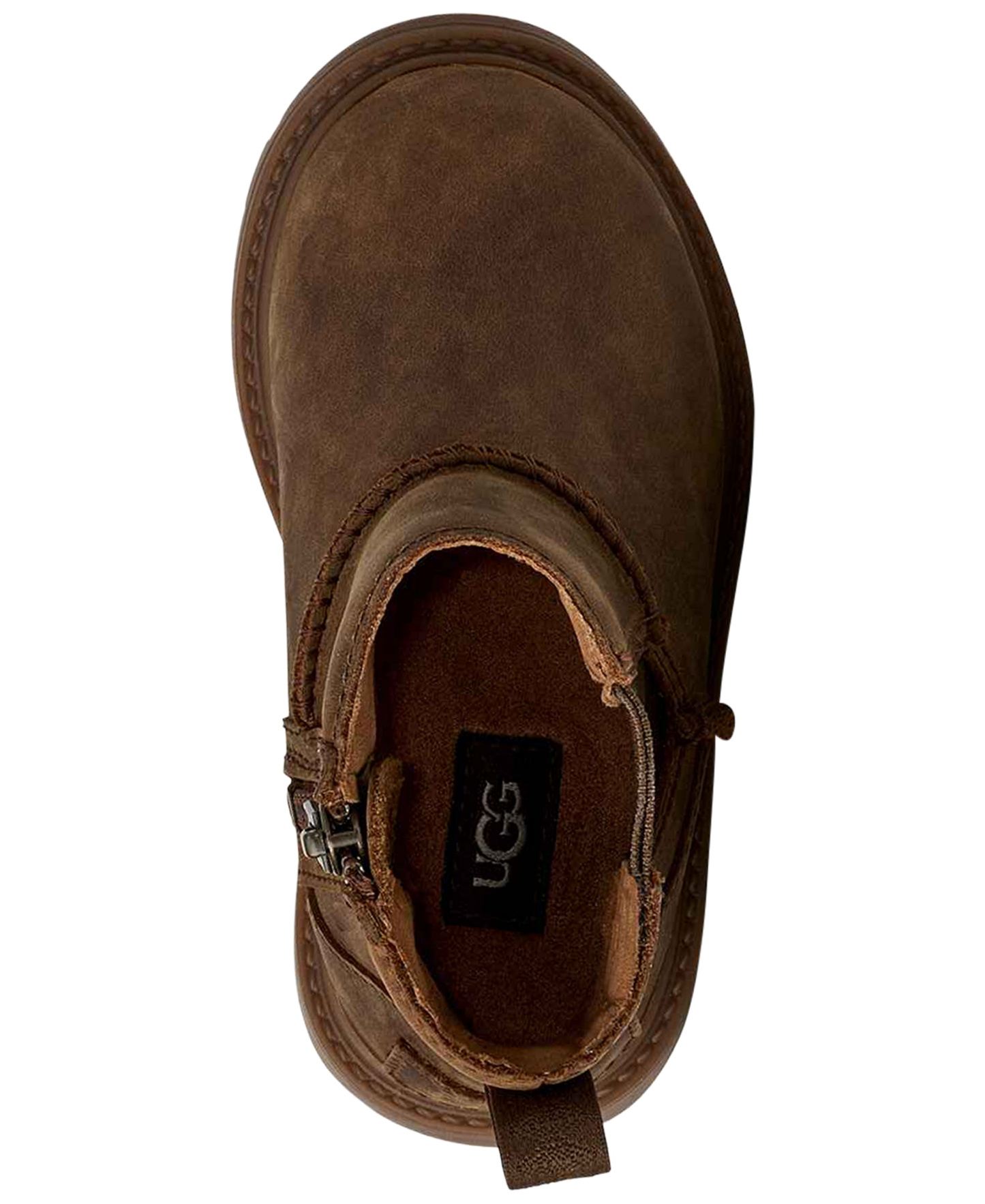 UGG® Toddler Kids Perry Weather Chelsea Zipper Booties - Walnut