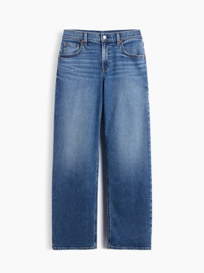 Low Rise '90s Loose Jeans - Medium wash